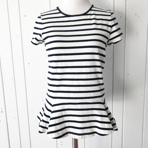 Lauren Ralph Lauren Tops - 🔻$10🔻 Lauren Ralph Lauren Stripe Peplum Tee